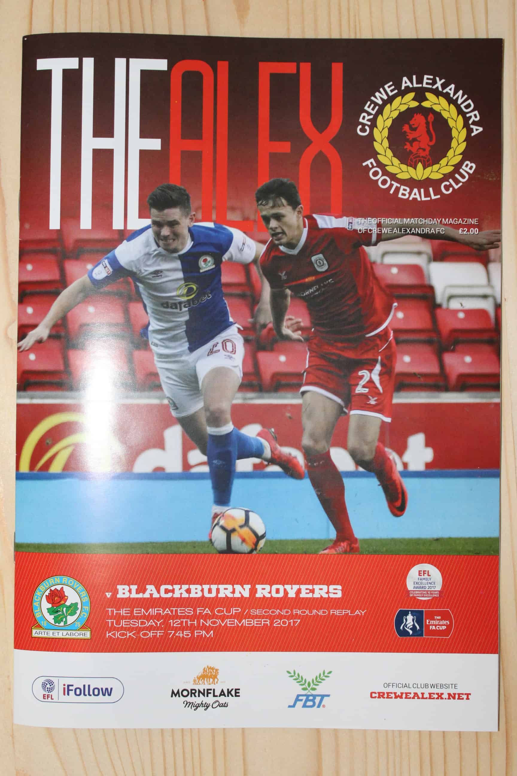 Crewe Alexandra FC v Blackburn Rovers FC